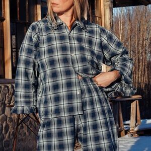 Rudy Jude Pillowcase Shirt in Indigo Plaid